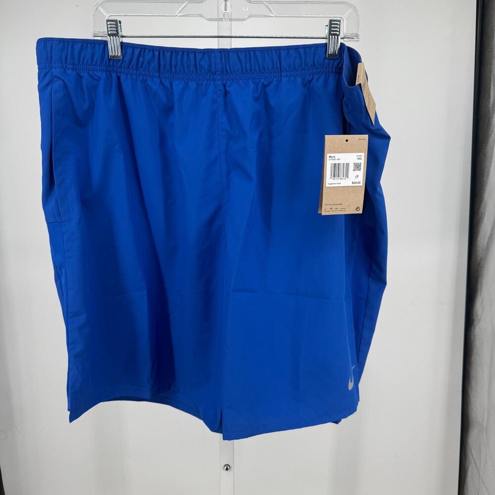 Nike Challenger Versatile Shorts Mens 2XL Blue Dri-Fit Running Activewear Sports